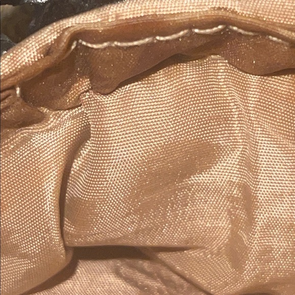 Vintage Golden Sequins Clutch Bag Retro - Picture 7 of 7